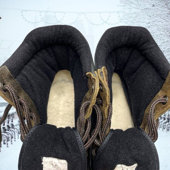 G.H. BASS Calgary Brown Insulated Ankle Winter Duck Boots Unisex Youth US Size 4 - Picture 4 of 12